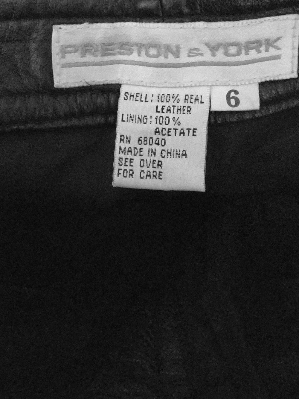 π£ Vintage Rare 90s Black π€ Lambskin Leather ποΈ Bikercore Pants πSize 6 - Picture 14 of 16